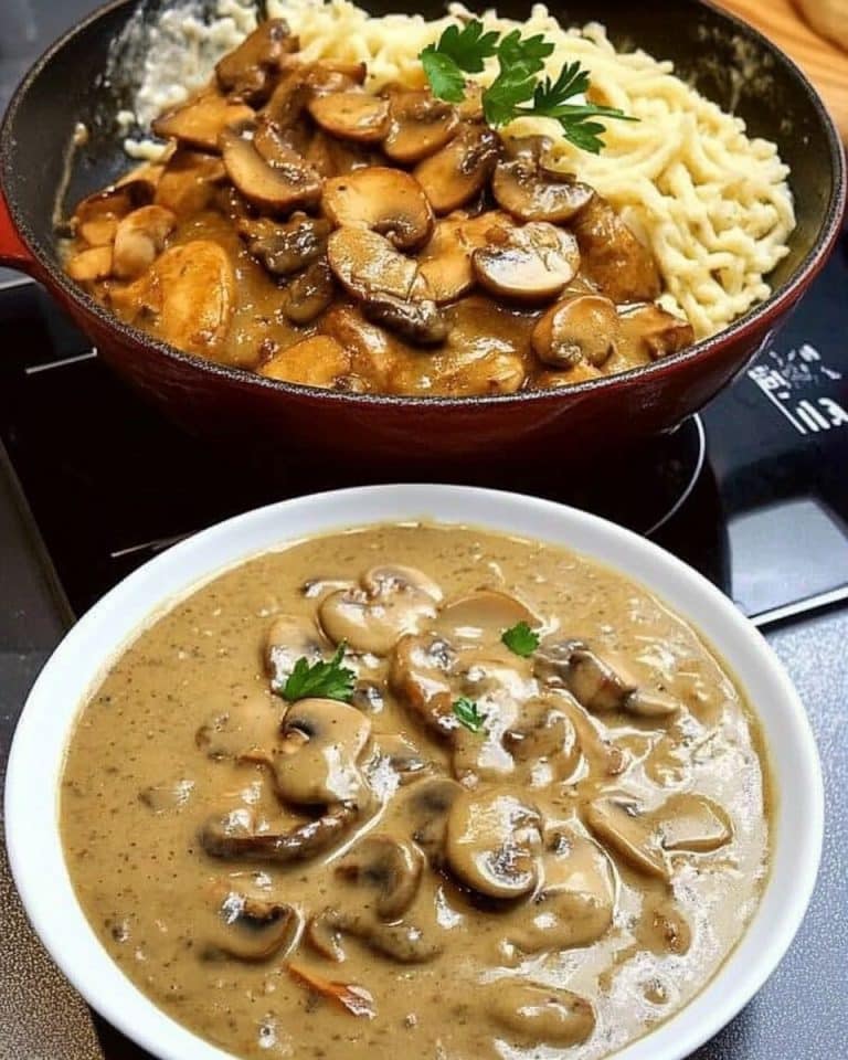 Schwarzwälder Jägersauce mit Champignons in 15 Minuten gemacht