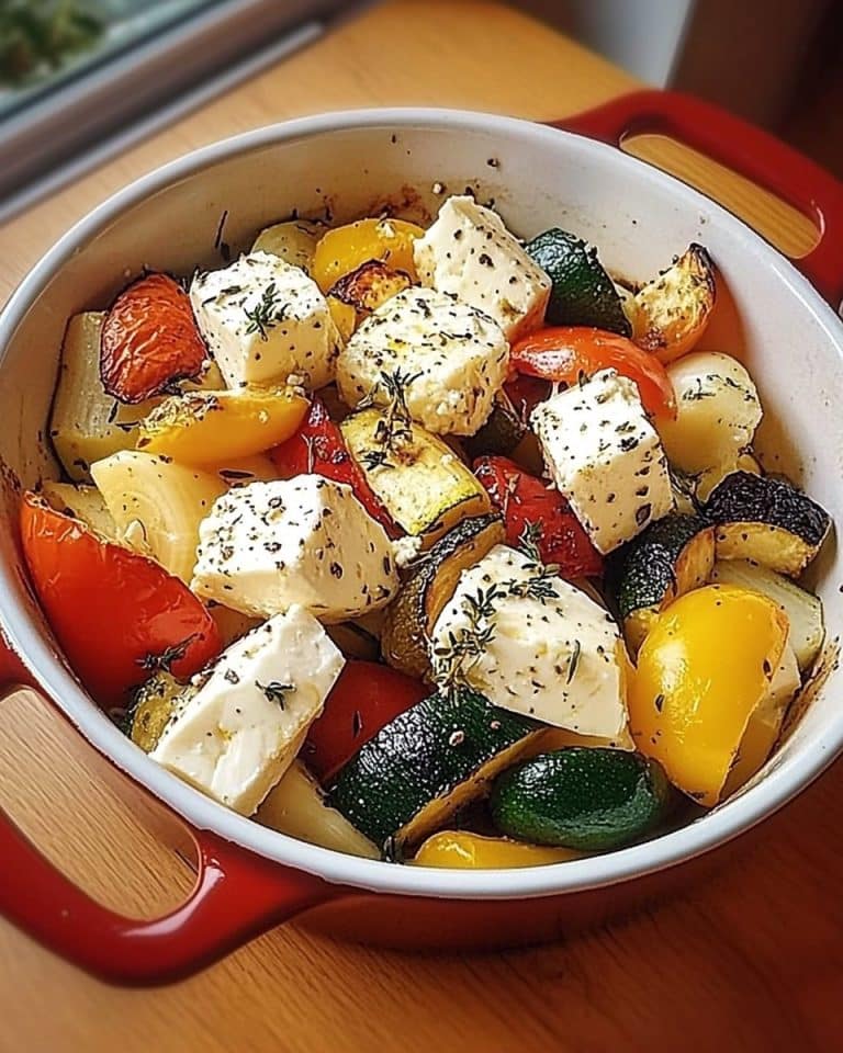 Gebackener Schafskäse mit Knoblauch und 15 kleine Tomaten