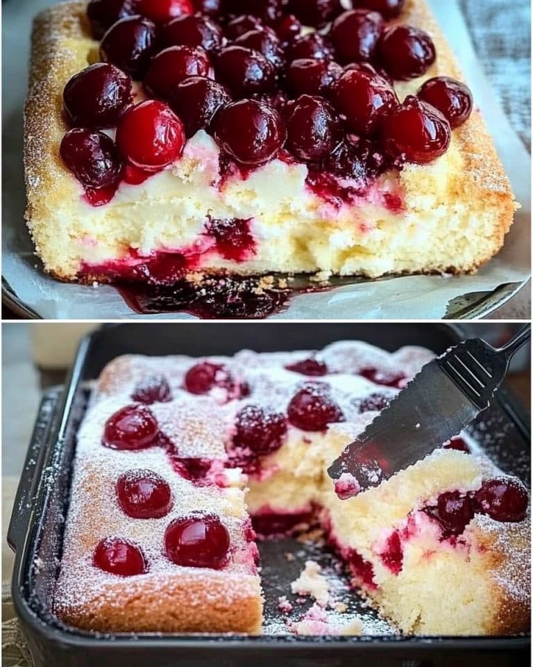 Backe ich jede Woche, Schneller Quark Kirschkuchen in 5 Minuten im Ofen