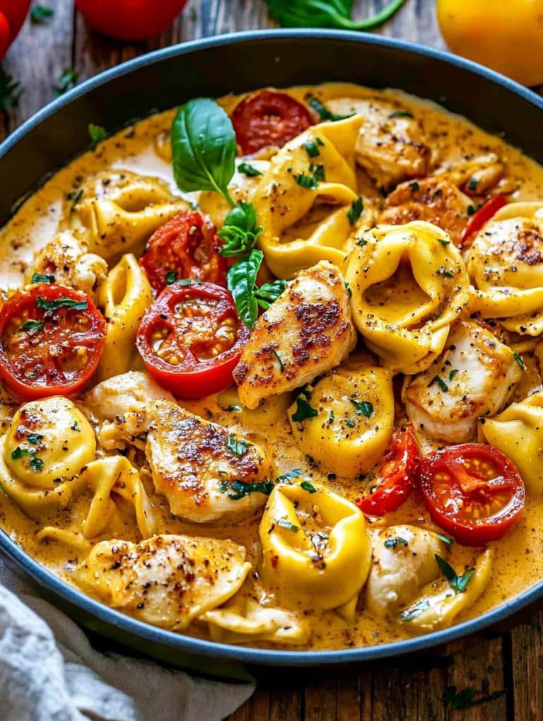 Abgefahren lecker, Tortellini in Hähnchen Schmand in 10 Minuten