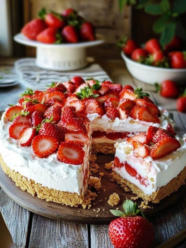 Achtung Suchtfaktor Erdbeerkuchen ohne Backen besser als Erdbeereis