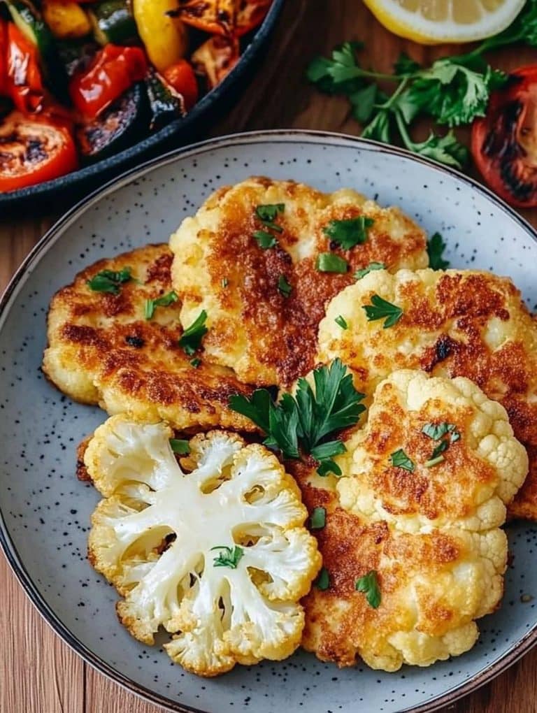 Blumenkohlschnitzel mit 2 Eiern