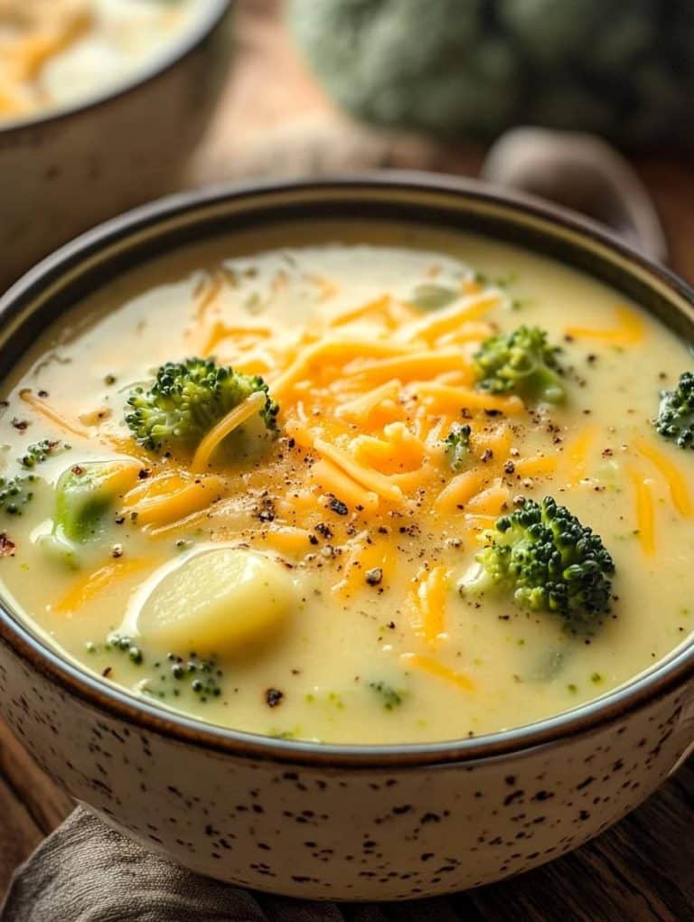 Brokkoli Kartoffel Suppe mit Käse in 20 Minuten gekocht