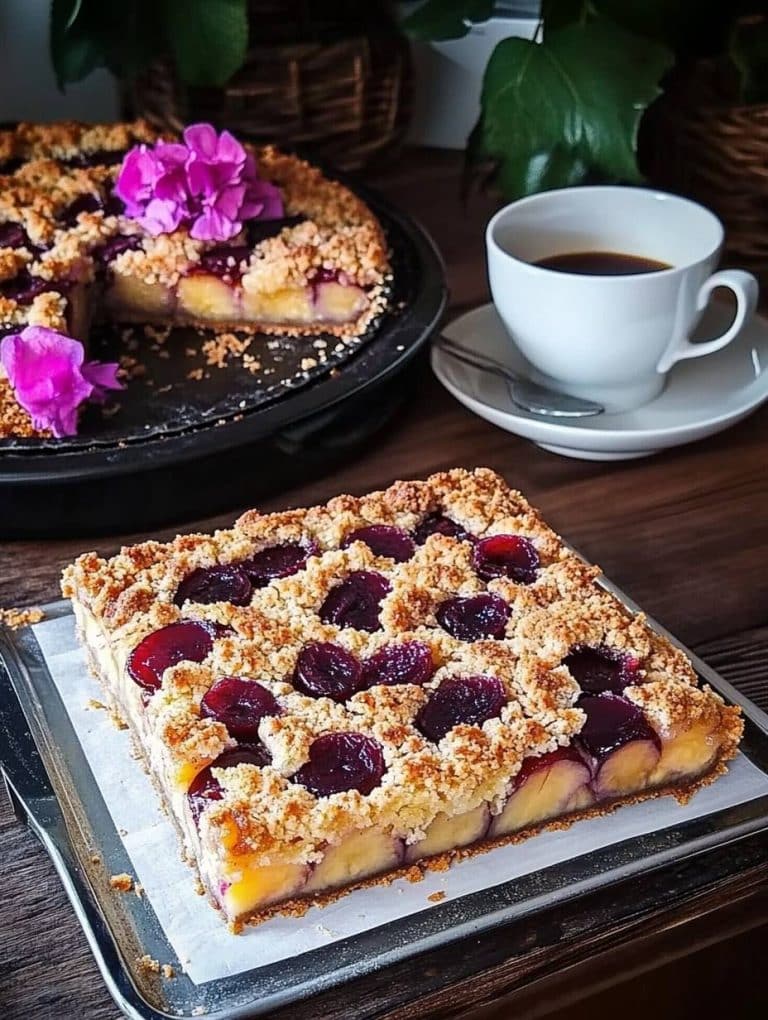 Ultrasaftiger Streuselkuchen vom Blech mit 2 kg Pflaumen