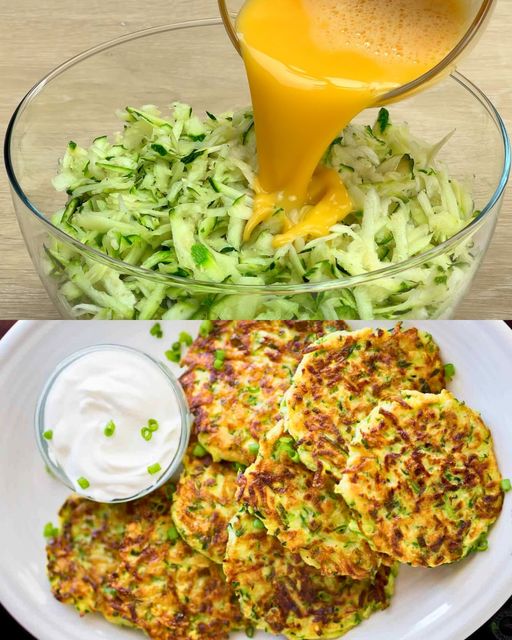 Ein Unglaublich leckeres Abendessen, nur Zucchini, Eier und Käse!