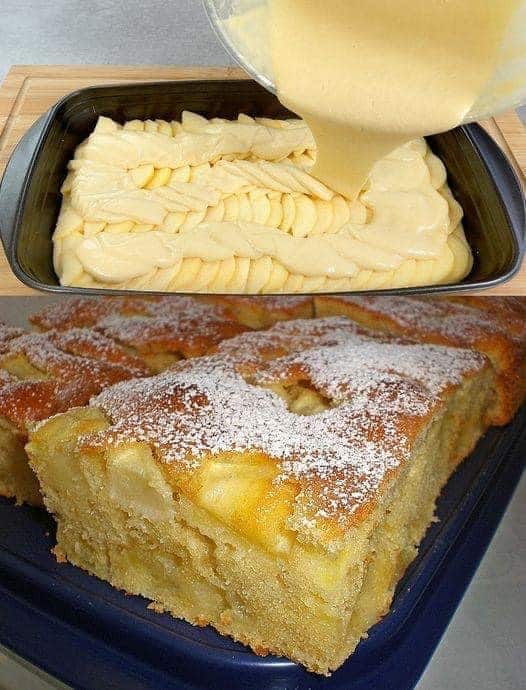 Apfelkuchen in 10 Minuten