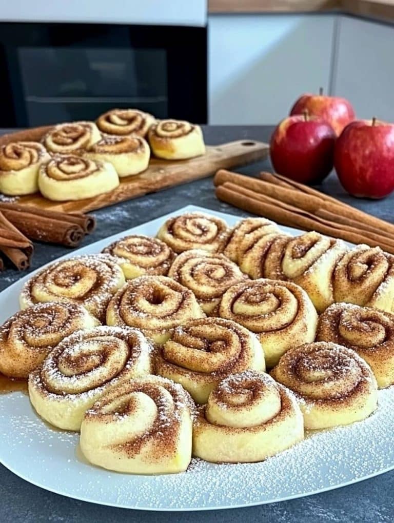 Apfelschnecken mit Zimtzucker wie aus der Bäckerei