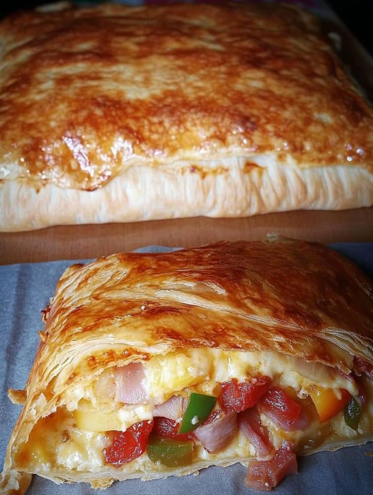 Calzone mit Blätterteig