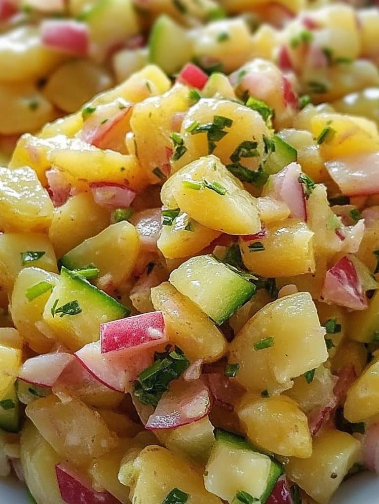 Frischer Kartoffelsalat zum Abnehmen