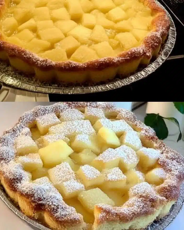 Apfelkuchen mit nur 3 Äpfel und in 10 Minuten, macht mich verrückt!