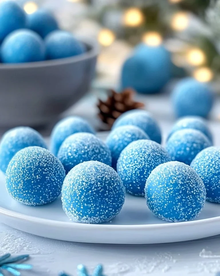 Blaue Weihnachts-Trüffel