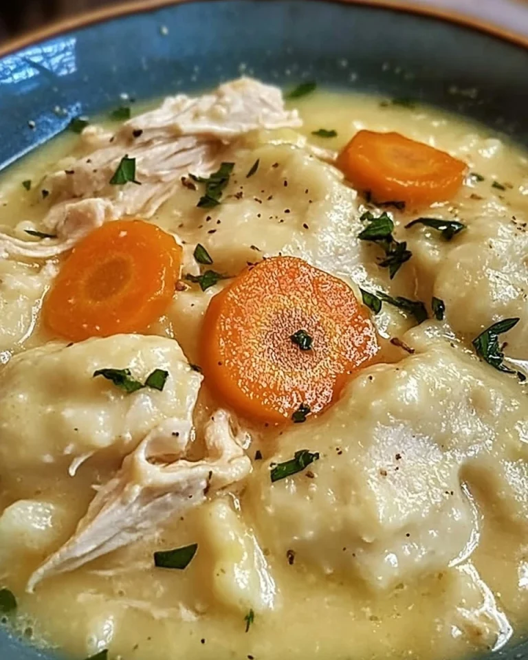 Crockpot Hähnchen und Knödel