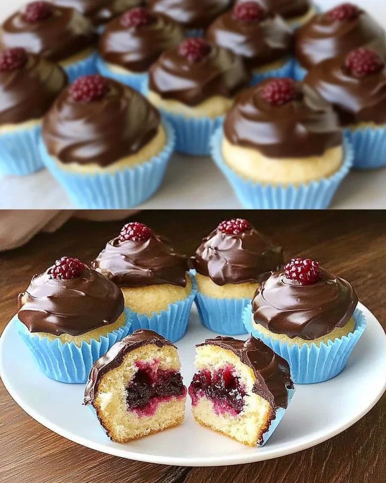 Donauwellen Muffins mit Pudding