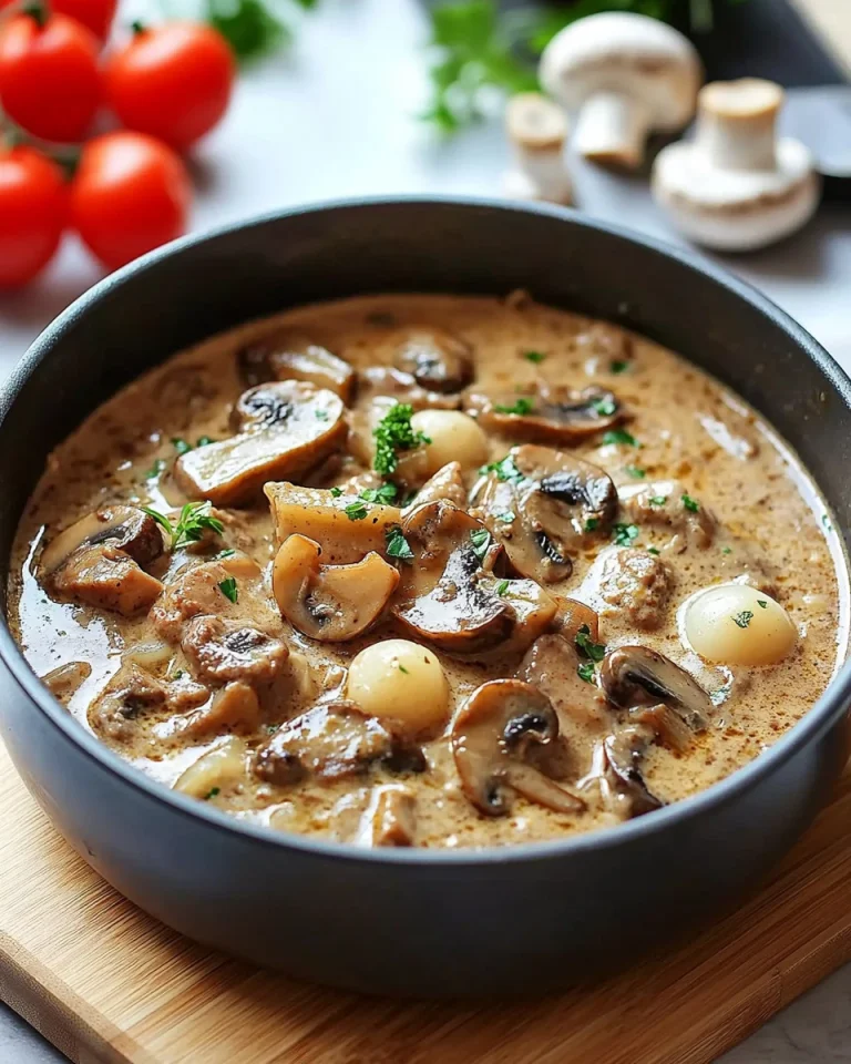 Filettopf mit Pilzen