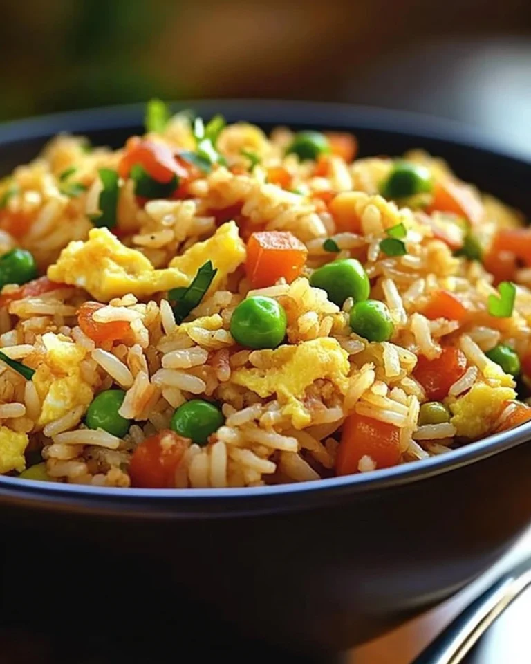 Gebratener Reis mit Ei und Gemüse