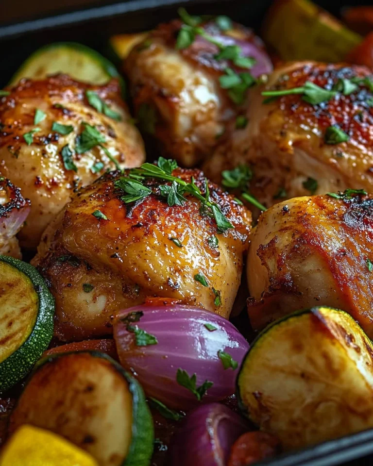 Hähnchen mit Paprika, Zucchini und Feta