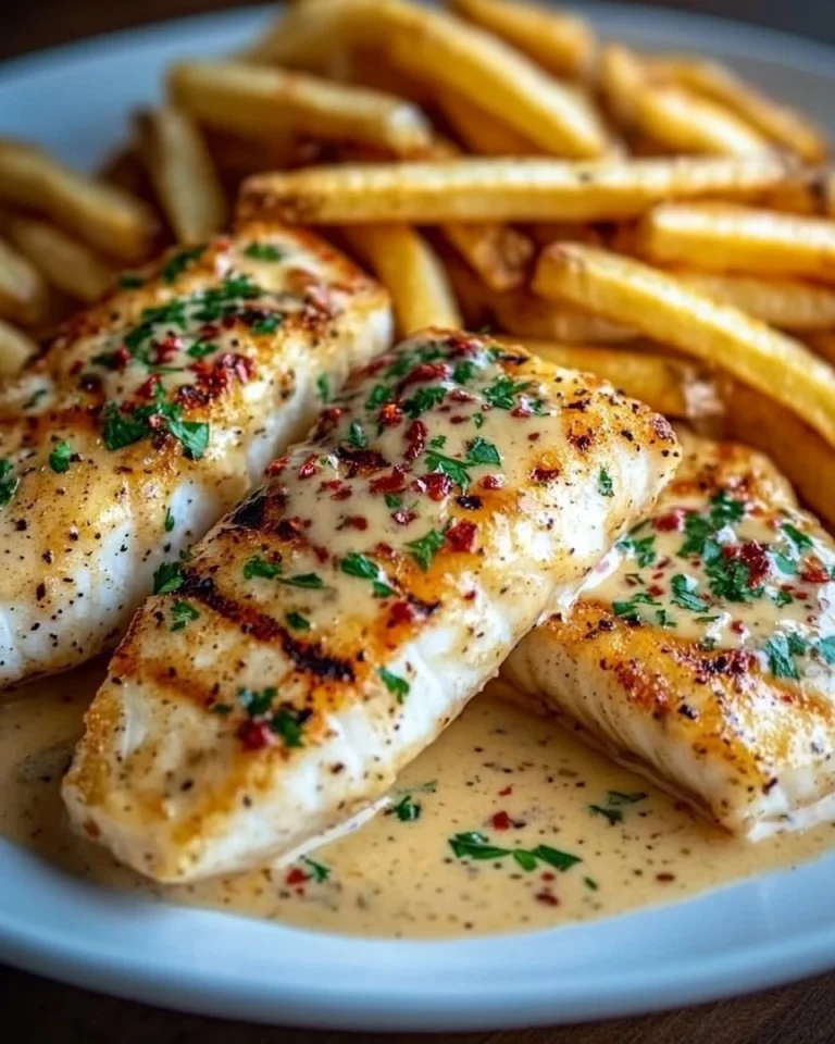 Hausgemacht und unwiderstehlich Hähnchenfilet in cremiger Knoblauchsauce