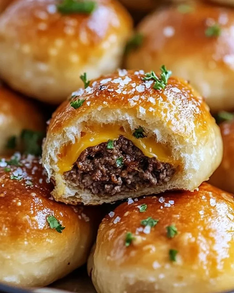 Knoblauch Parmesan Cheeseburger Bomben