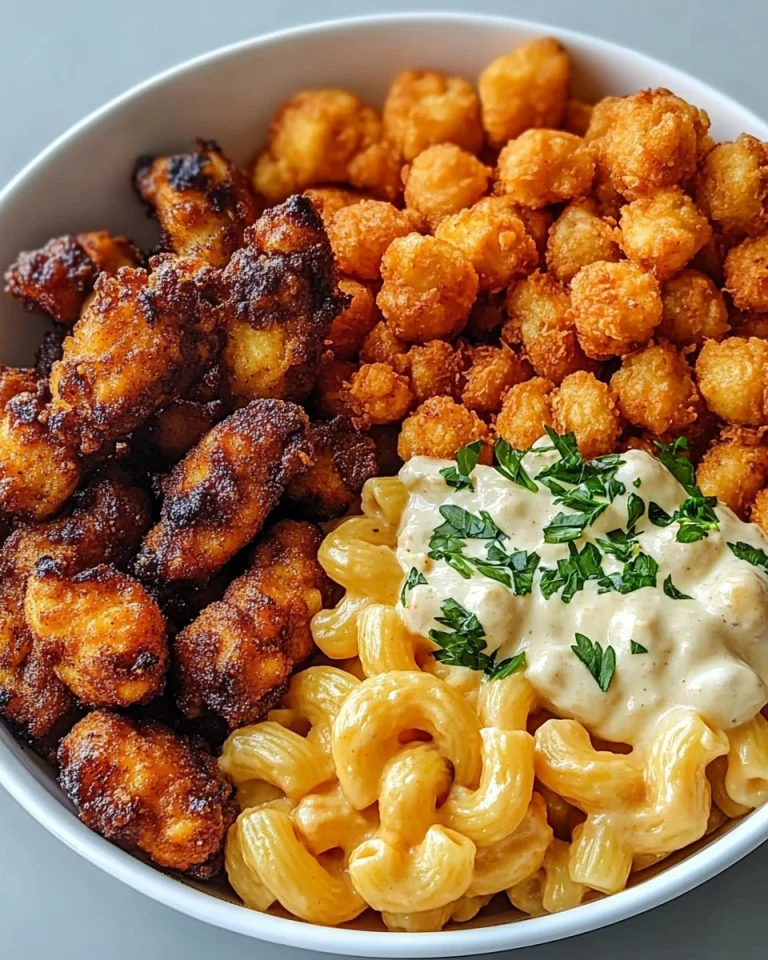 Knoblauchbutter-Hähnchenbissen mit Parmesan-Pasta