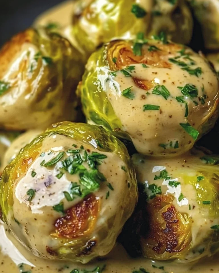 Rosenkohl in Frischkäse Senfsauce