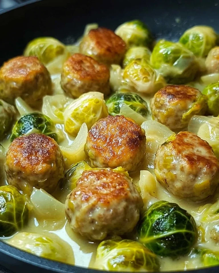 Rosenkohleintopf mit Hackbällchen