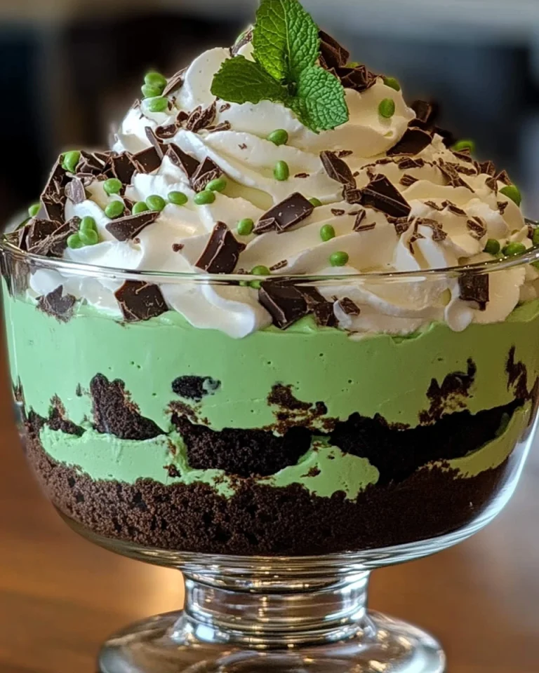 St. Patrick’s Day Brownie-Trifle