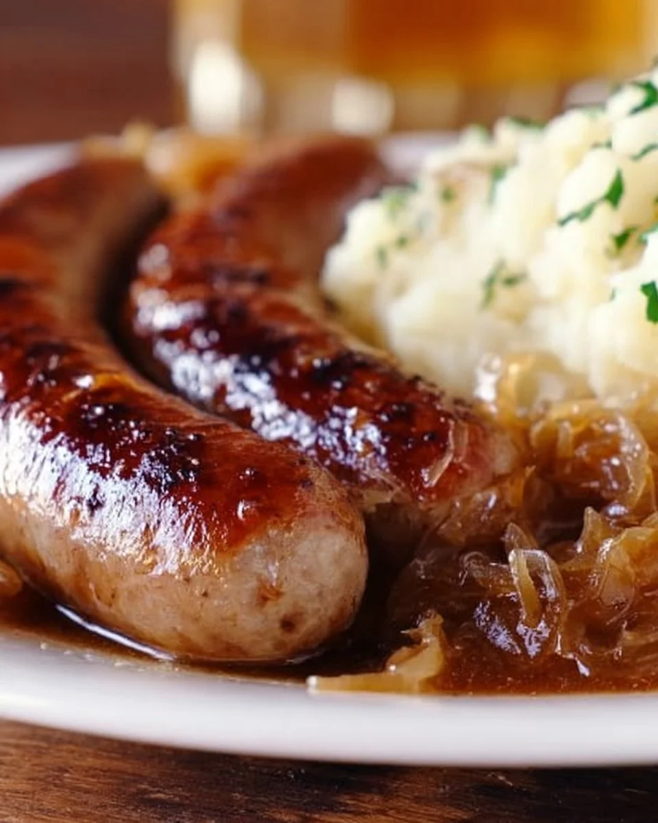 Verschiedene Bierbratwürste auf einem Grill, ideal für Feiern und Grillpartys.