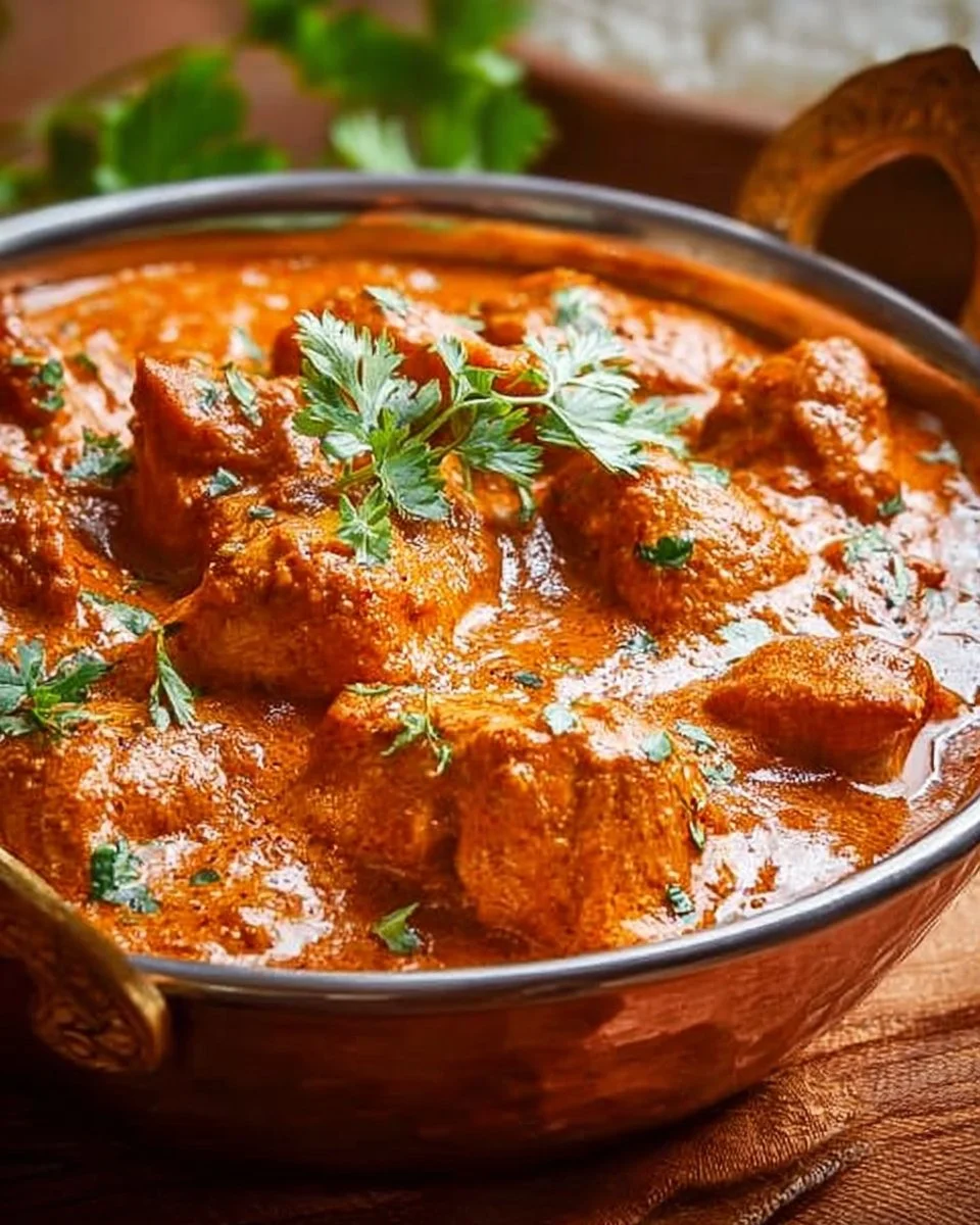 Butter Chicken - Indisches Hähnchen mit cremiger Sauce und Gewürzen