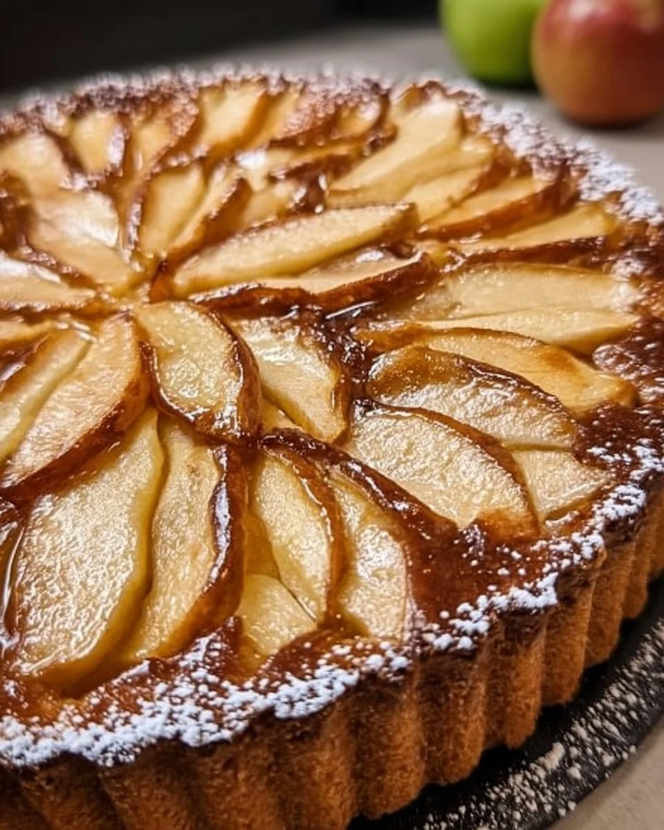 Delizioser Deutscher Apfelkuchen mit frischen Äpfeln und Zimt