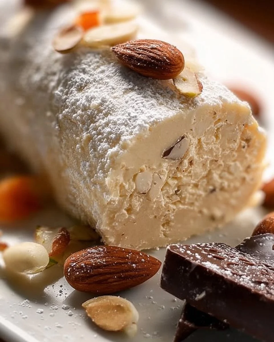 Köstliches Stück Deutsches Marzipan auf einem Teller