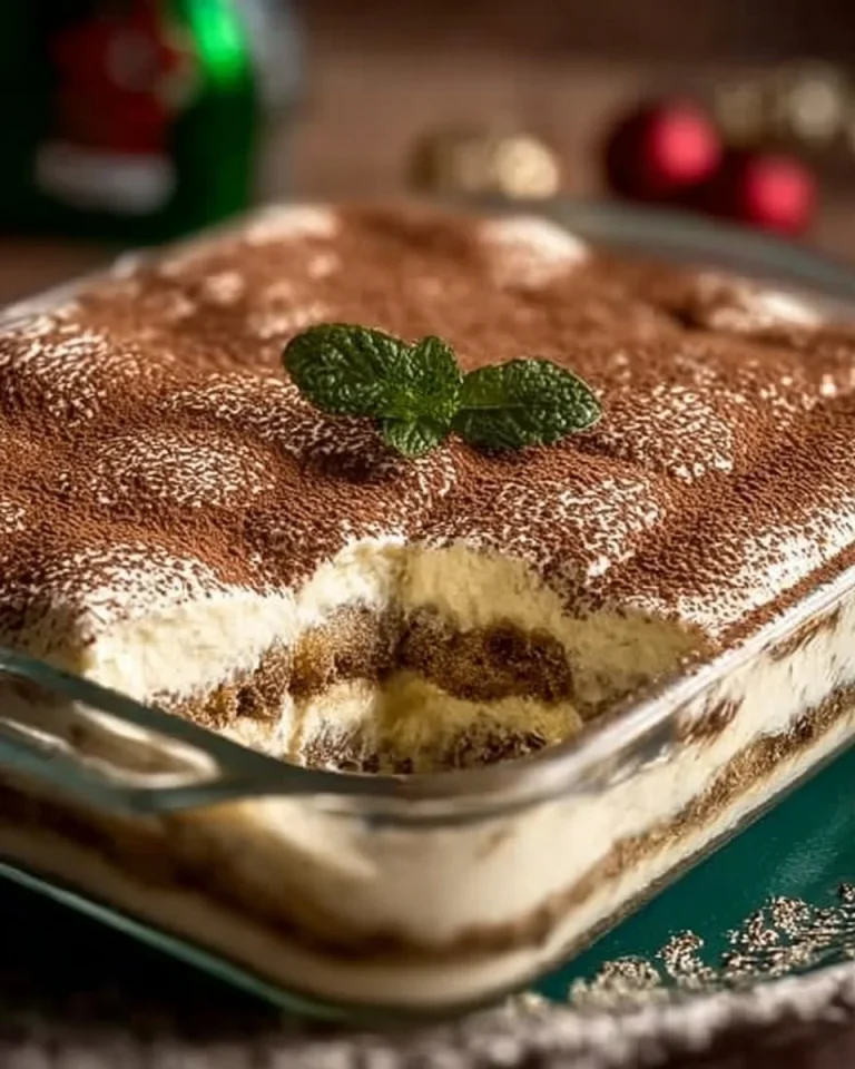Eierlikör-Tiramisu mit Mascarpone, ein verführerisches Dessert.