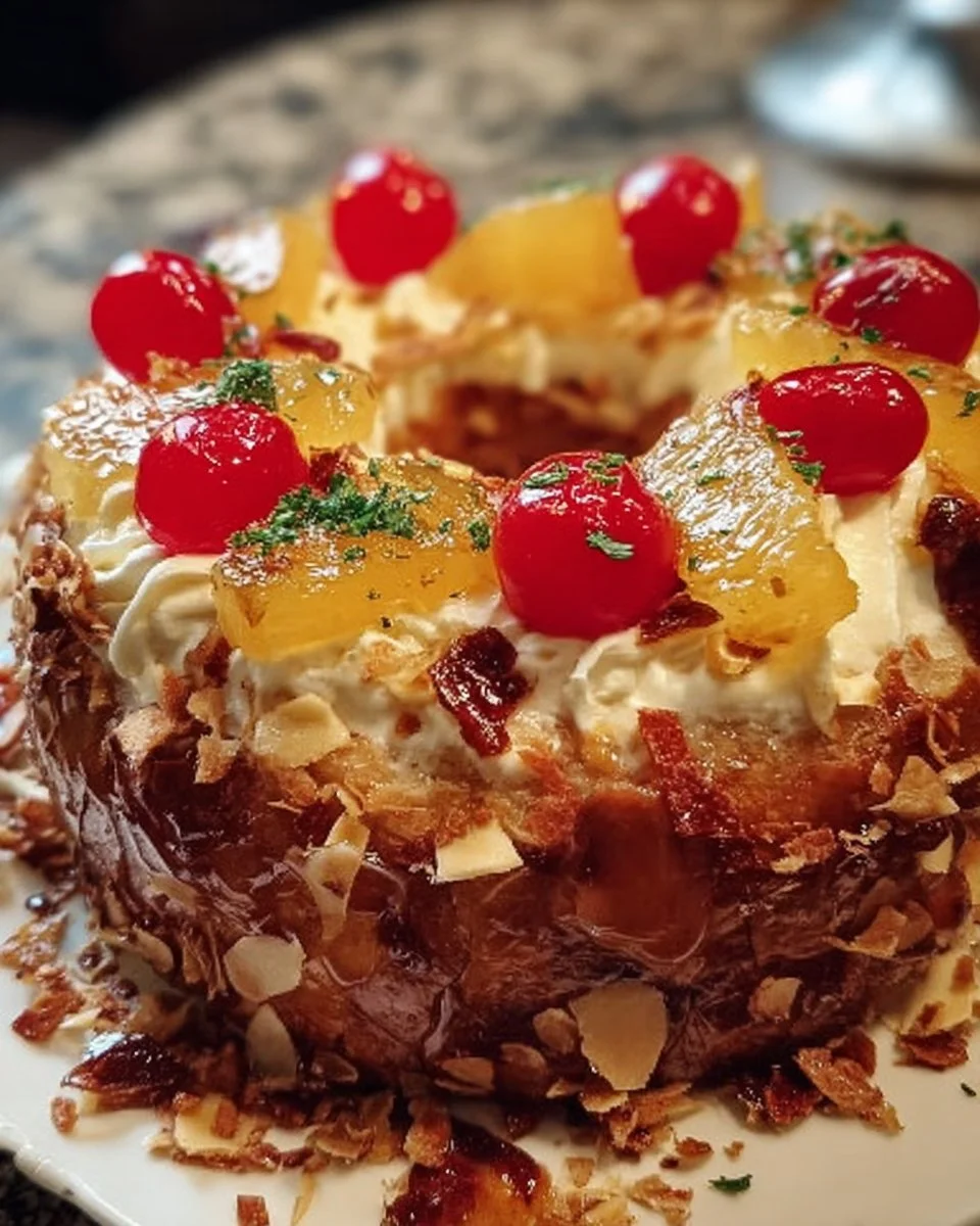 Delikater Frankfurter Kranz - traditioneller deutscher Kuchen mit Buttercreme und Nüssen