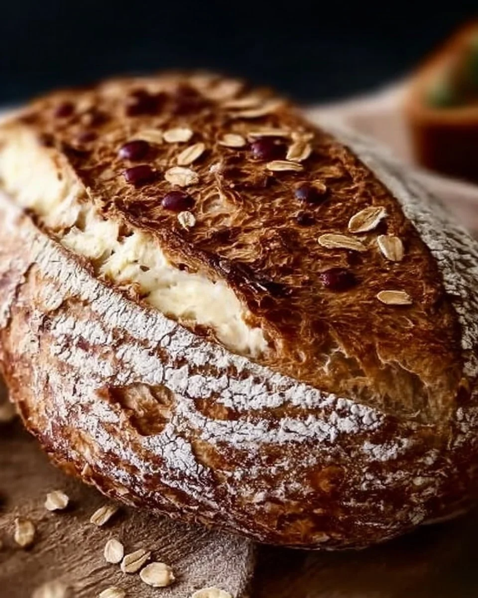 Joghurt-Hafer-Brot mit 3 Zutaten frisch gebacken