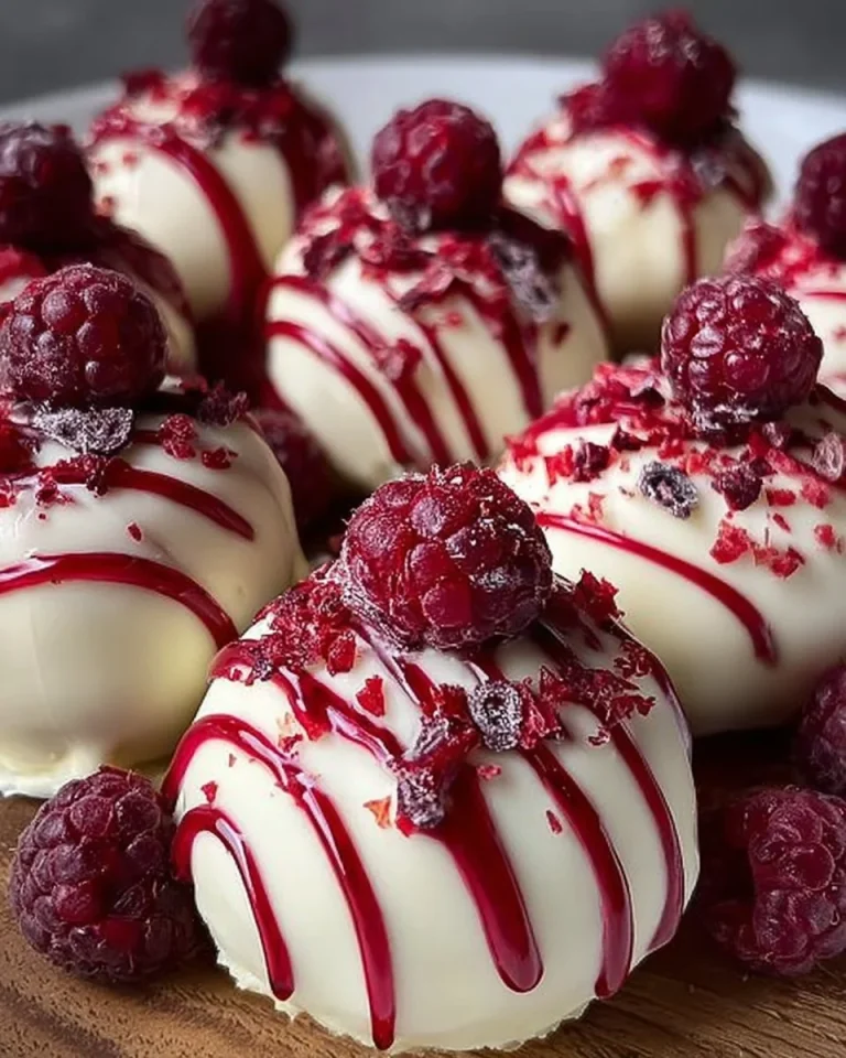 Leckere selbstgemachte Käsekuchen Kugeln auf einem Teller angerichtet.
