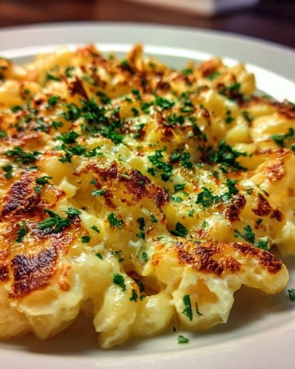 Kässpätzle - traditionelles deutsches Nudelgericht mit Käse überbacken