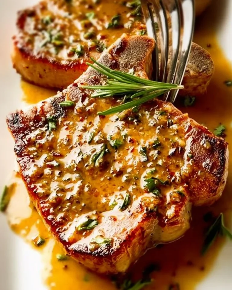 Rosmarin-Knoblauch-Schweinekoteletts auf einem Grill