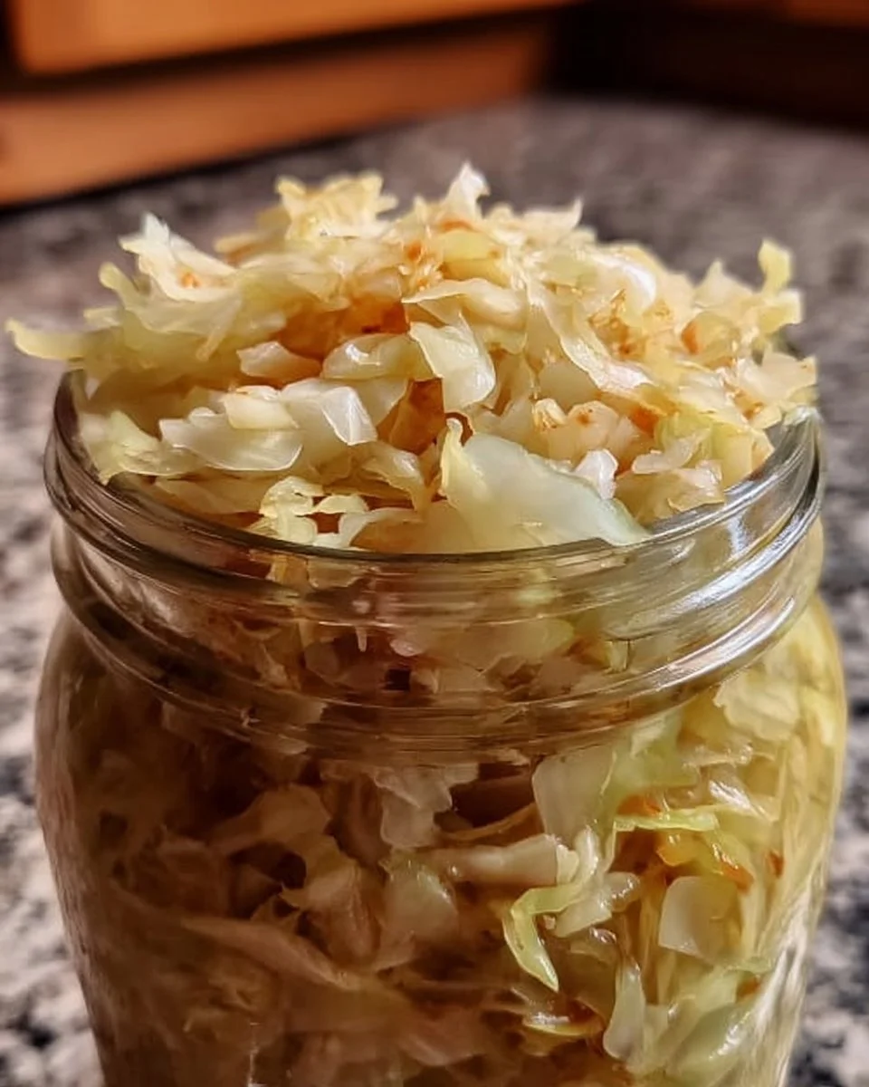 Hausgemachtes Sauerkraut in einer Schüssel mit frischem Gemüse