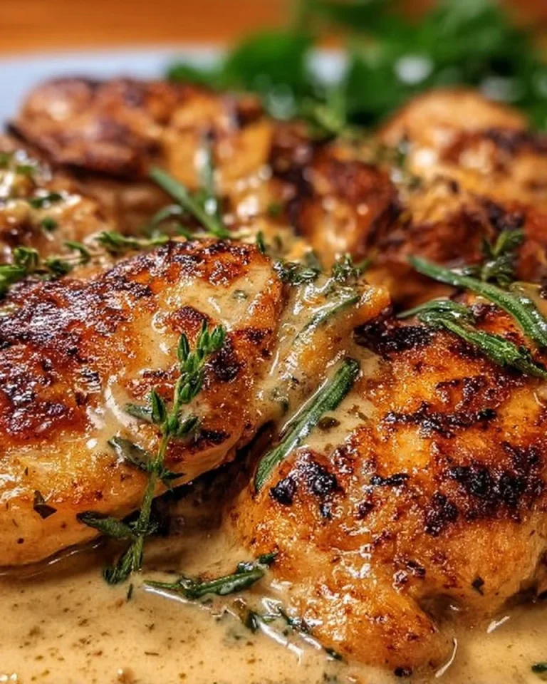 Schnelles Philadelphia-Hähnchen nach Omas Rezept auf einem Teller angerichtet