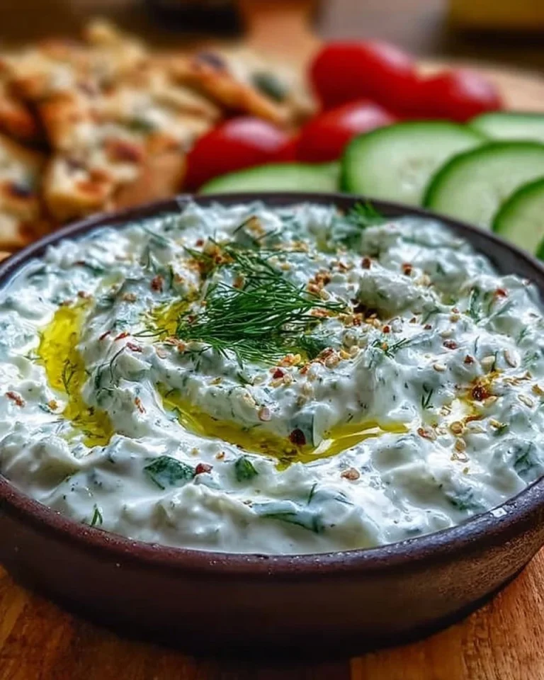 Hausgemachtes Tzatziki vom Kreta-Rezept mit Joghurt und Gurken