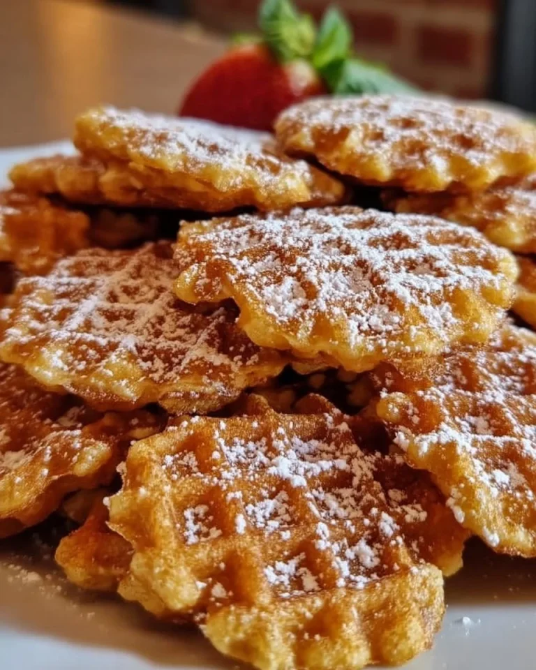 Leckere selbstgemachte Zimtwaffeln auf einem Teller