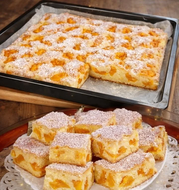 Blechkuchen Rezept in 10 Minuten mit 12 Esslöffeln