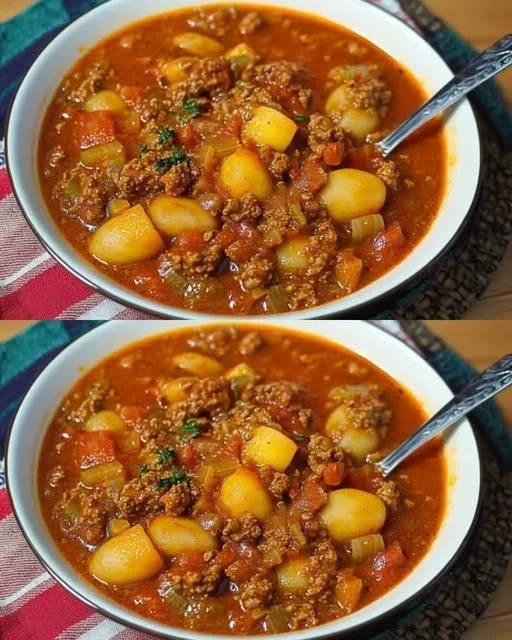 Hackfleisch-Kartoffeltopf