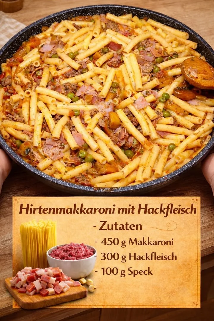 Hirtenmakkaroni mit Hackfleisch