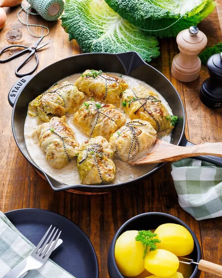 Kohlrouladen mit Hackfleisch