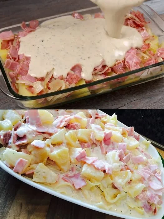 Nudelauflauf 'Hawaii'