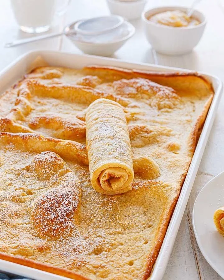 Ofen-Pfannkuchen vom Blech