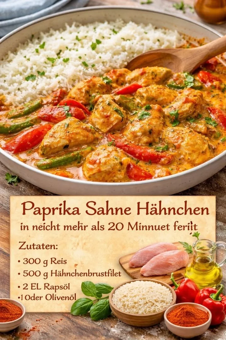 Paprika Sahne Hühnchen
