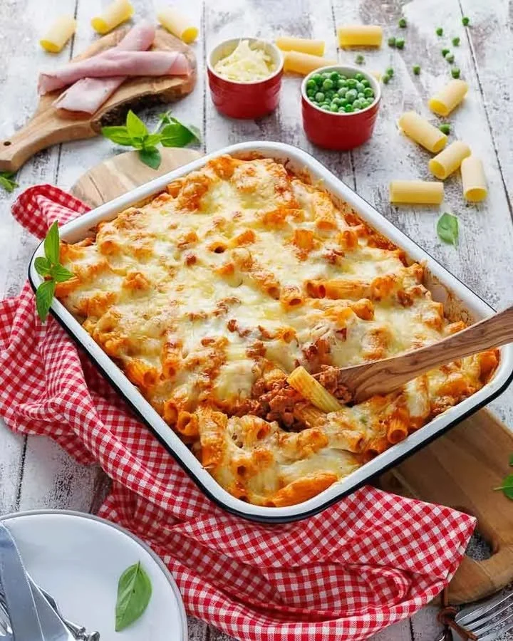 Rigatoni aus dem Ofen