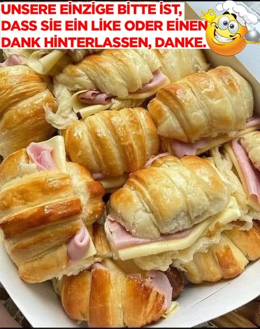 Schinken-Käse-Croissants