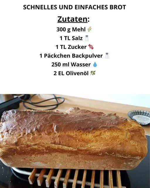 Schnelles und einfaches Brot
